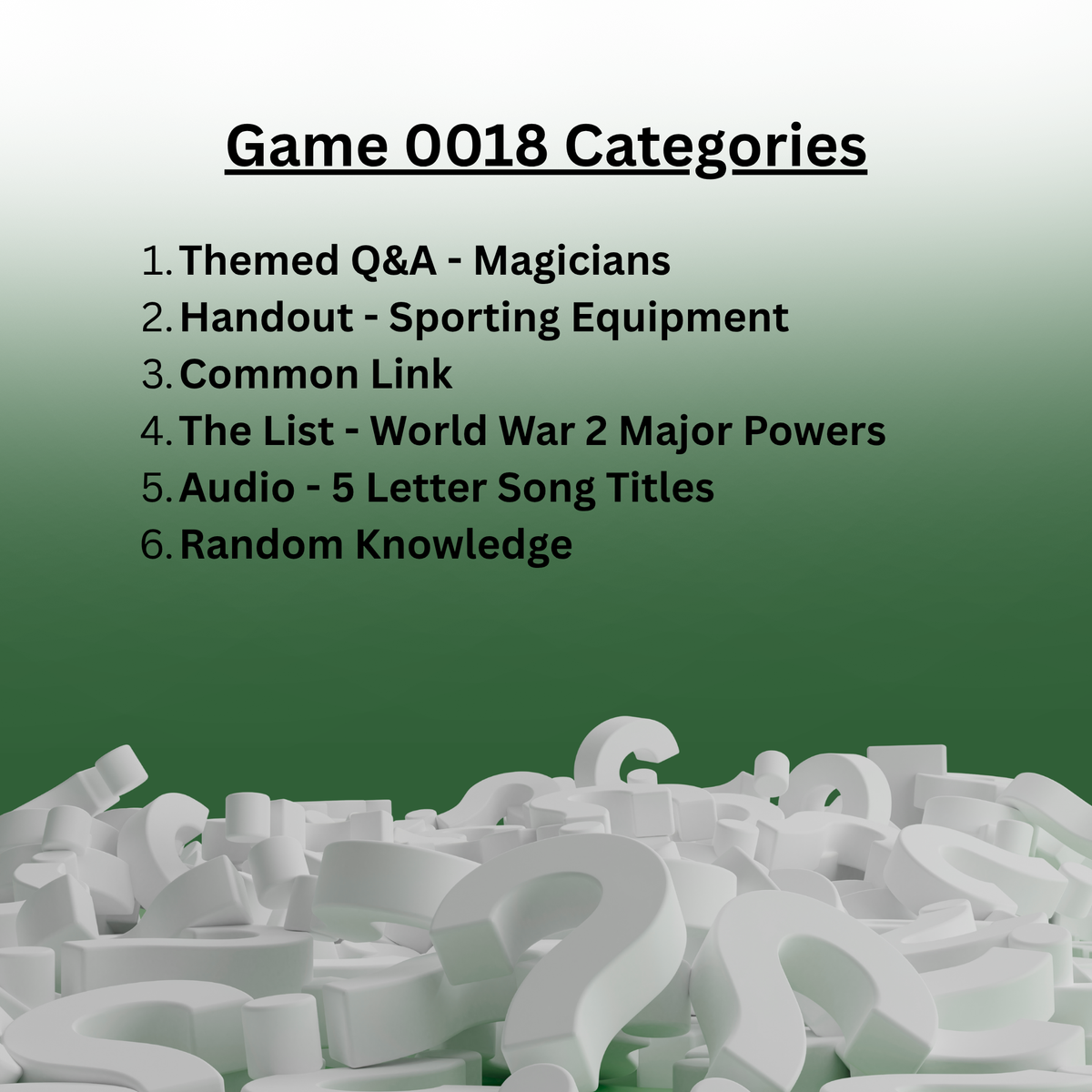 Single Quizzite Game
