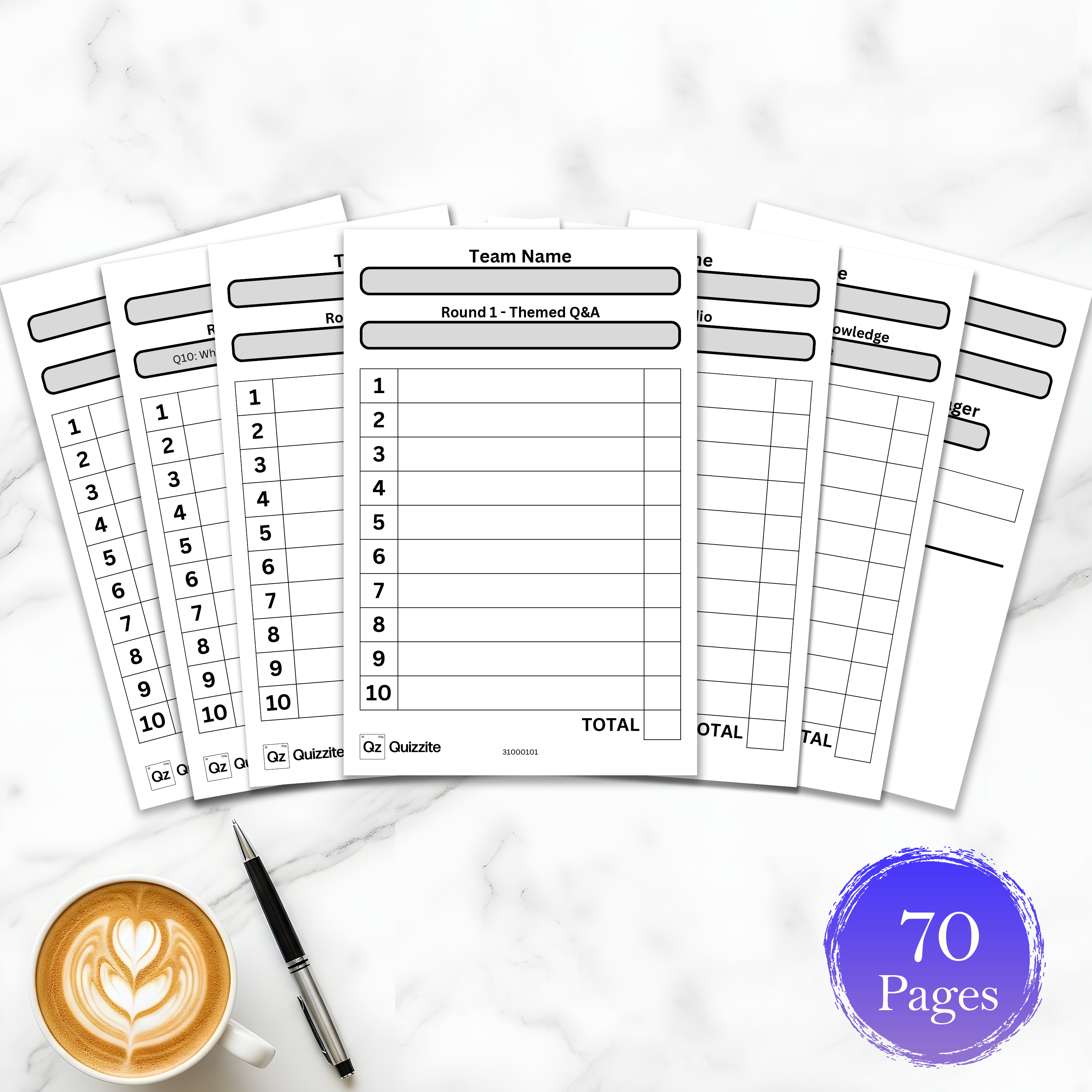 Quizzite Answer Pads (5 pk)